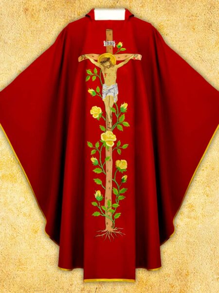 Ornat haftowany "Jezus na Krzyżu"
