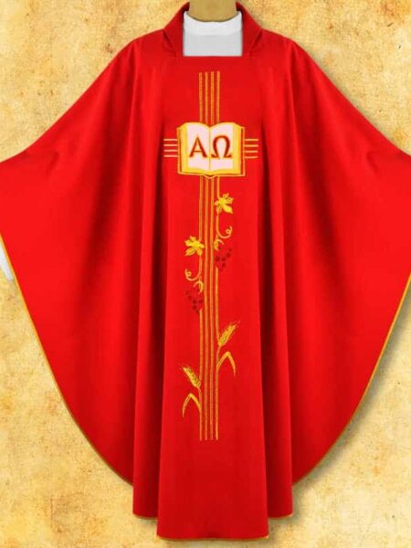 Ornat haftowany "Alfa Omega"