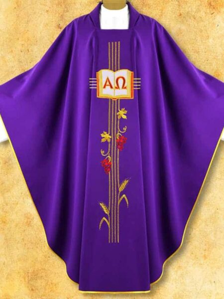 Ornat haftowany "Alfa Omega"