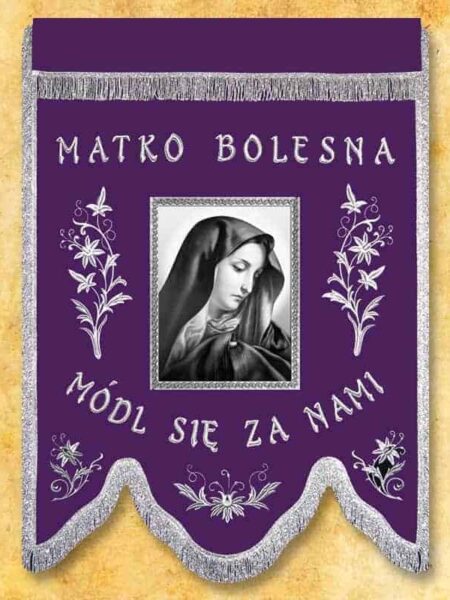 Chorągiew żałobna "Matka Boża"