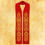 Stuła Haftowana "Kłosy I
  Winogrona"