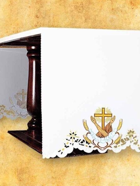Tischdecke mit Seitenstickerei Franciscan