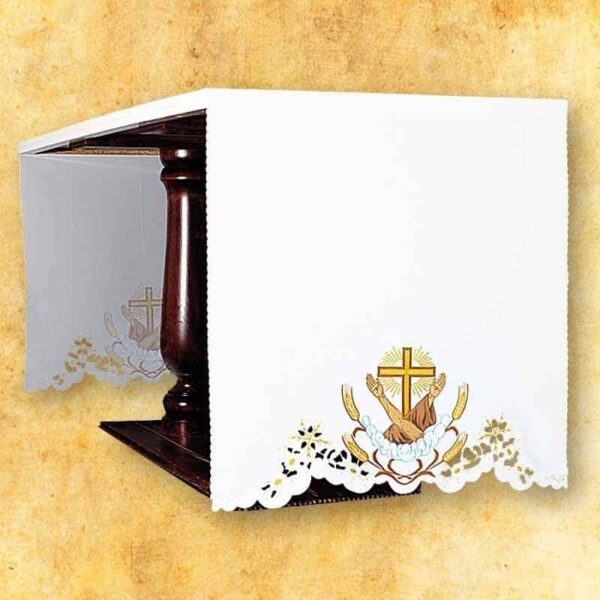 Tischdecke mit Seitenstickerei Franciscan