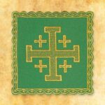 Palka haftowana zielona nr 13