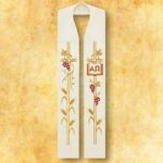 Bestickte Stola "Alpha Omega"