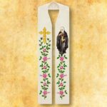 Bestickte Stola "St. Rita"