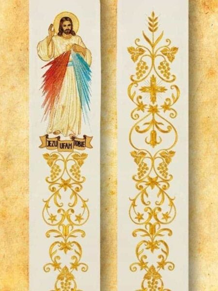 Stuła haftowana "Jezus Miłosierny"