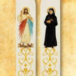 Stuła haftowana "Jezus Miłosierny i Św. Faustyna"