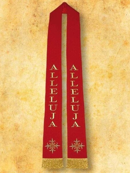 Halleluja Kreuz gestickte Stola