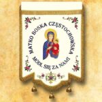 Chorągiew haftowana - MB Częstochowska