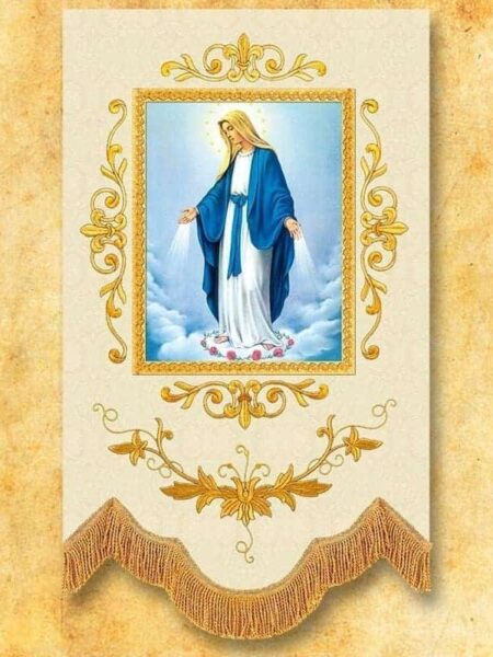 Mini embroidered flag - Mary Immaculate
