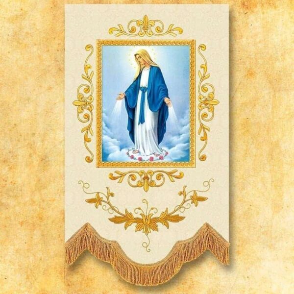 Mini embroidered flag - Mary Immaculate