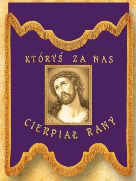 Mourning banner purple