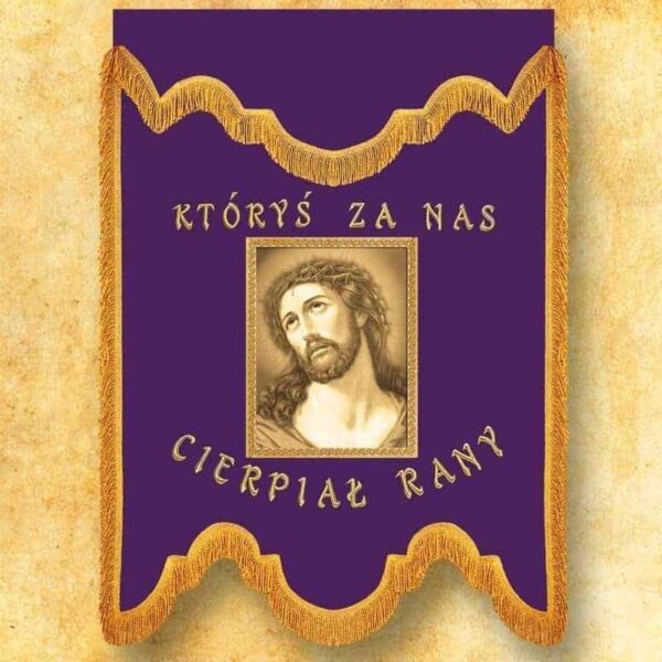 Mourning banner purple