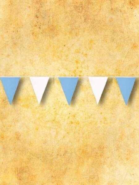 Blue and white triangles