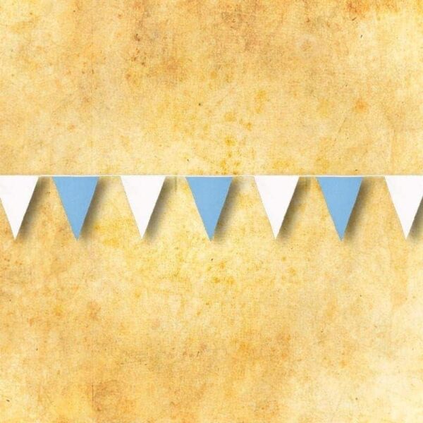 Blue and white triangles