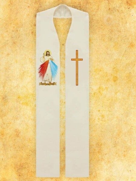 Gestickte Stola "Jesus ich vertraue auf dich"