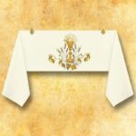 Gestickter Schleier "Kelch"