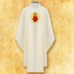 Gesticktes Messgewand "Herz Jesu"