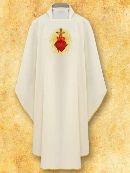 Gesticktes Messgewand "Herz Jesu"