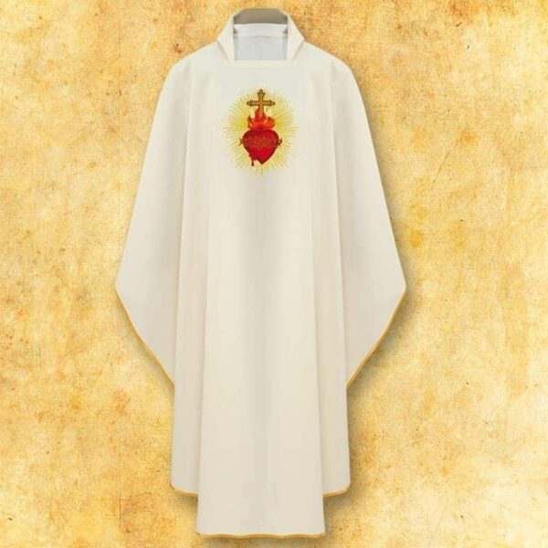 Gesticktes Messgewand "Herz Jesu"