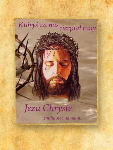Ozdoba liturgiczna duża Któryś za nas... (fotograficzna)