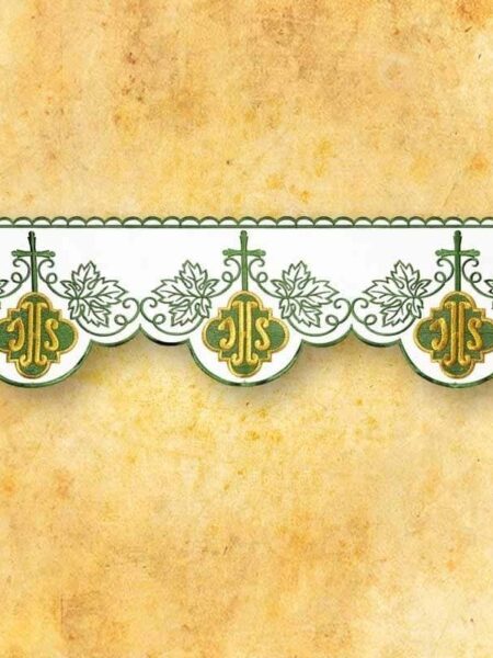 Koronka "IHS Zielony"