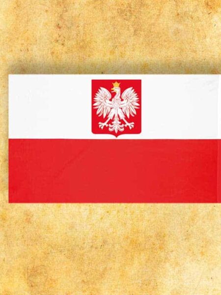 Flaga Biało-Czerwona z Godłem