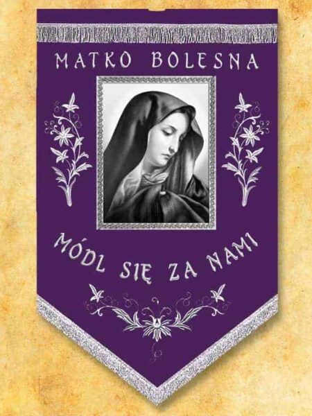 Chorągiew żałobna "Matka Boża"