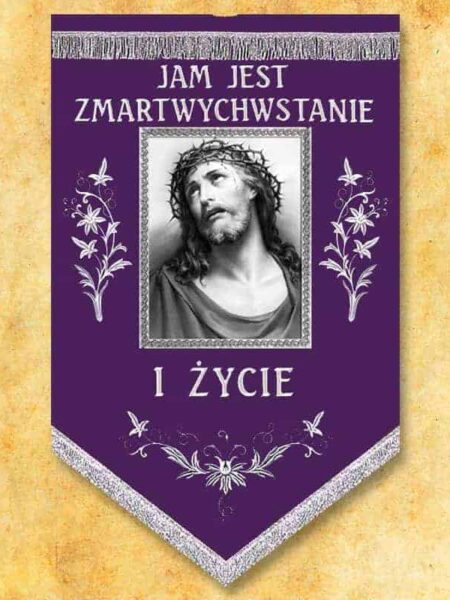 Chorągiew żałobna "Jezus Cierpiący"