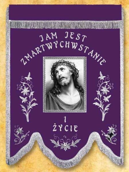 Chorągiew żałobna "Jezus Cierpiący"