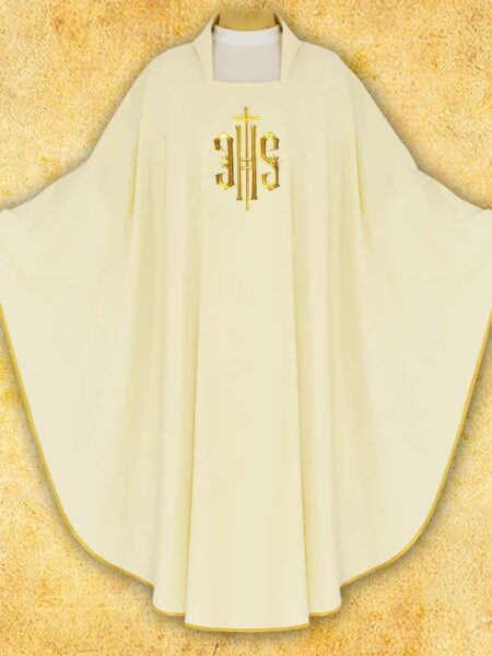 Ornat haftowany "IHS"