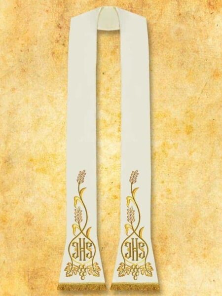 Gestickte Stola "IHS"