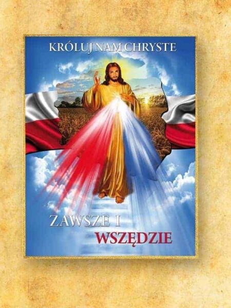 Ozdoba liturgiczna duża Jezus Miłosierny (fotograficzna)