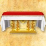 (product) Nakrycie na ołtarz z aksamitu - Czerwone