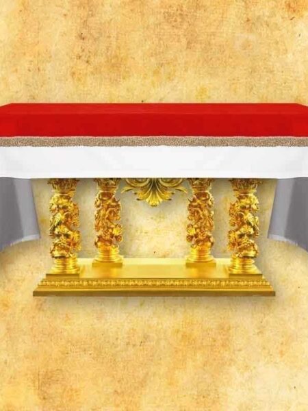 (product) Nakrycie na ołtarz z aksamitu - Czerwone