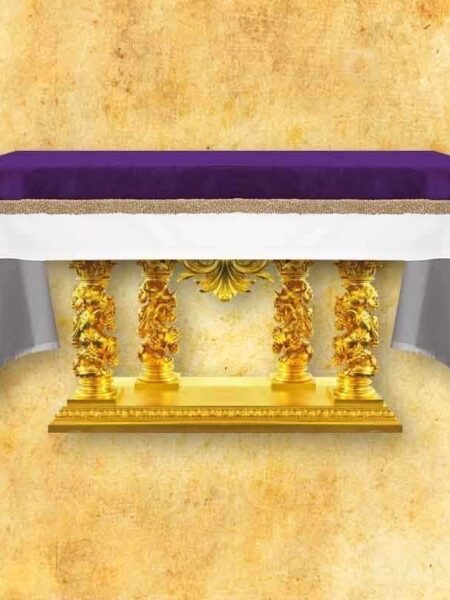 Nakrycie na ołtarz z aksamitu - Fioletowe