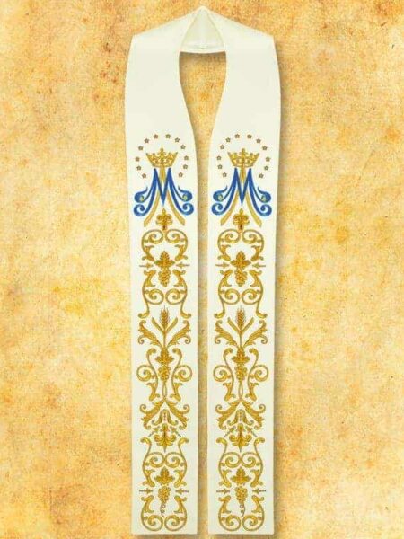 Stuła haftowana "Maryjna"