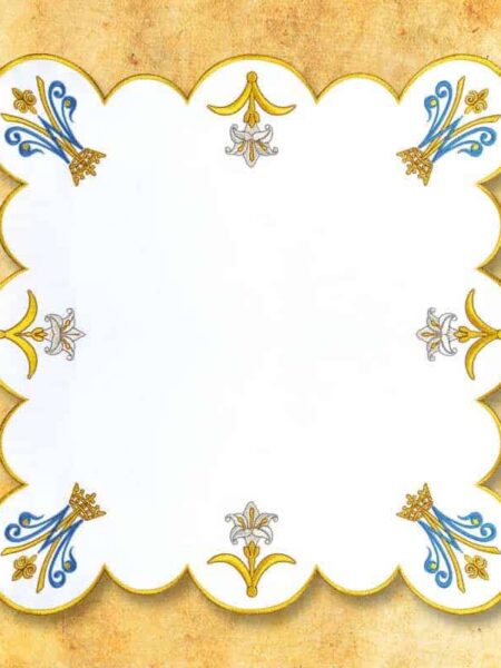 Serwetka haftowana "Maryjny Królewski" 45x45