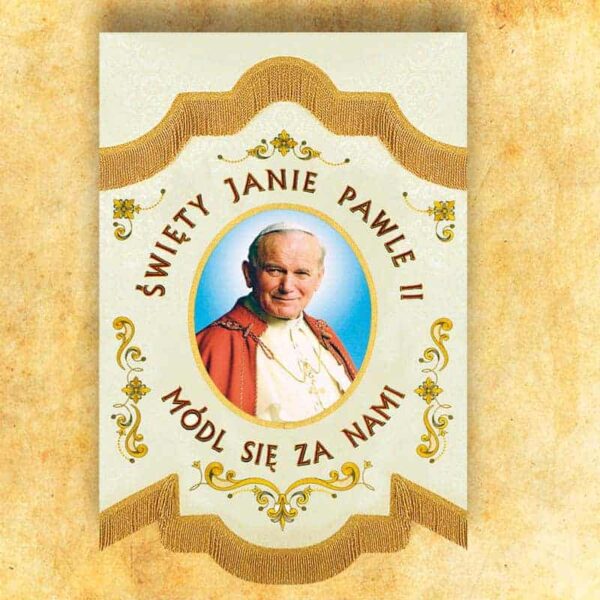 (product) Mini Chorągiew Dwustronna "Jan Paweł  Ii"