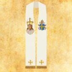 Stuła Haftowana "Jan Paweł Ii"