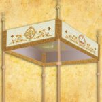 baldacchino ricamato per una processione