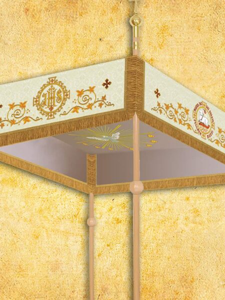 baldacchino ricamato per una processione