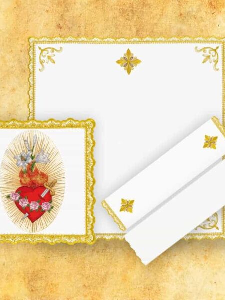 (product) Bielizna kielichowa "Gold" "Serce Maryi"