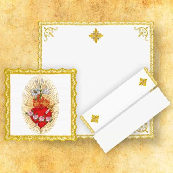 (product) Bielizna kielichowa "Gold" "Serce Maryi"