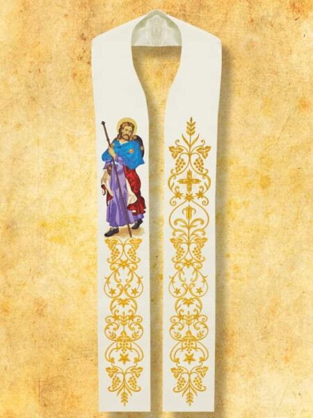 Stuła haftowana "Św. Jakub"