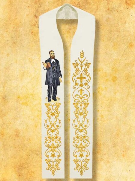 Stuła haftowana "Bł. Edmund Bojanowski"