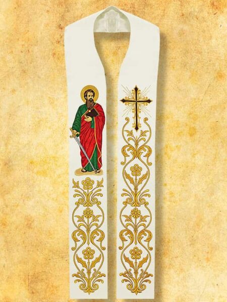 Stuła haftowana "Św. Paweł"