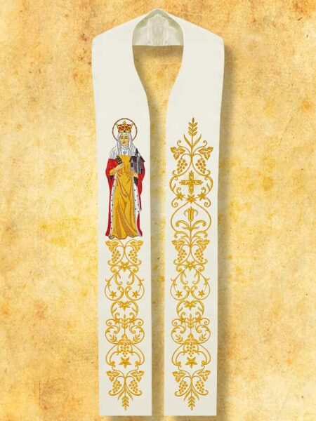 Stuła haftowana "Św. Jadwiga"