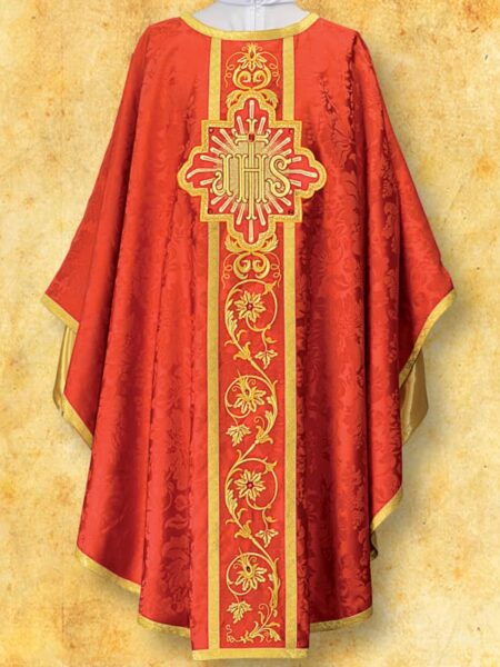 Ornat haftowany  "Massimo-Rosso"